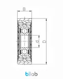 CT0042 2C, YÜRÜYEN MERDİVEN BASAMAK MAKARASI, D75, B23.5 – FUJITEC, KONE, TOSHIBA uyumlu — görsel 8