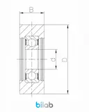 CT0043 1C, YÜRÜYEN MERDİVEN BASAMAK MAKARASI, D75, B23.5 – FUJITEC, KONE, TOSHIBA uyumlu — görsel 4