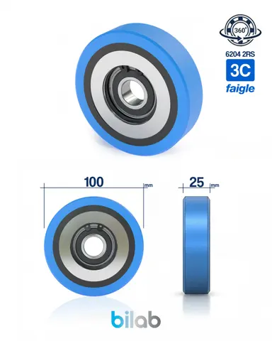FAİGLE 044.01191 3C, YÜRÜYEN MERDİVEN BASAMAK MAKARASI, D100, B25