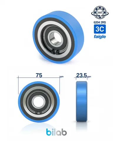 FAİGLE 044.01711 3C, YÜRÜYEN MERDİVEN BASAMAK MAKARASI, D75, B23.50