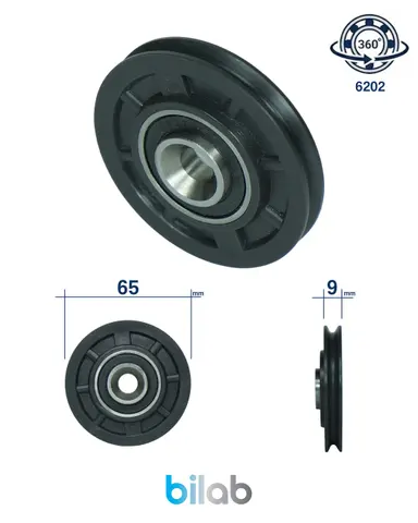 KONE FI442000H08 DOOR ROLLER, KAPI MAKARASI, D63, W10