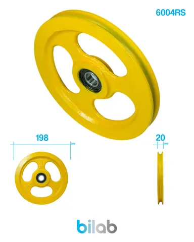 KONE KM372834G02 REGÜLATÖR ALT GERGİ MAKARASI, DÖKÜM