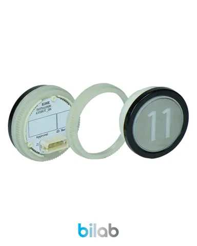 KONE KM51697443G006H011 KDS ACC BUTON, BEYAZ, YUVARLAK, SOMUNLU, SBS.11