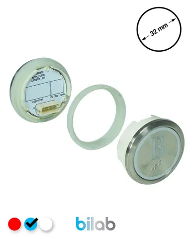 KM863050G065H121 KDS STD BUTON, MAVİ, YUVARLAK, SOMUNLU, SBS.B – KONE uyumlu