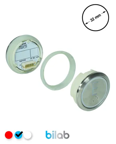 KM863050G065H124 KDS STD BUTON, MAVİ, YUVARLAK, SOMUNLU, SBS.E – KONE uyumlu