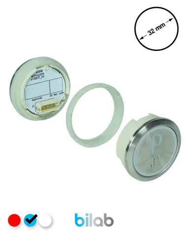 KM863050G065H135 KDS STD BUTON, MAVİ, YUVARLAK, SOMUNLU, SBS.P – KONE uyumlu