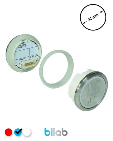 KM863050G065H152 KDS STD BUTON, MAVİ, YUVARLAK, SOMUNLU, SBS.LG – KONE uyumlu