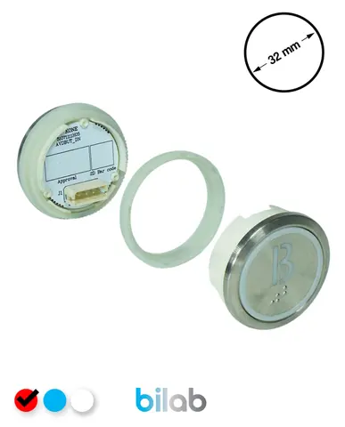 KM863050G069H121 KDS STD BUTON, KIRMIZI, YUVARLAK, SOMUNLU, SBS.B – KONE uyumlu