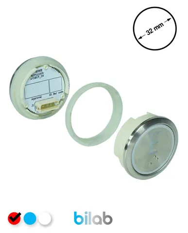 KM863050G069H124 KDS STD BUTON, KIRMIZI, YUVARLAK, SOMUNLU, SBS.E – KONE uyumlu