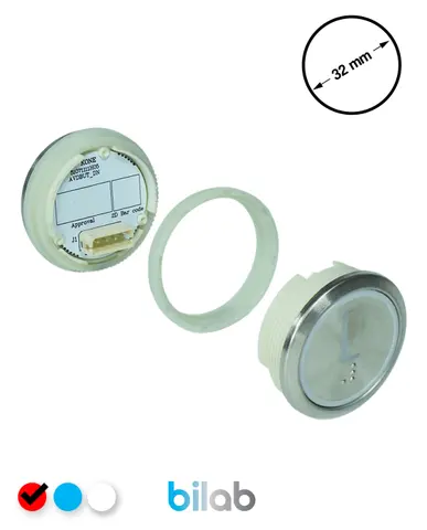 KM863050G069H131 KDS STD BUTON, KIRMIZI, YUVARLAK, SOMUNLU, SBS.L – KONE uyumlu
