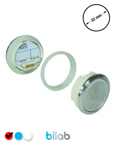 KM863050G069H271 KDS STD BUTON, KIRMIZI, YUVARLAK, SOMUNLU, SBS.L1 – KONE uyumlu