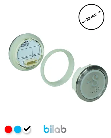 KM863050G081H078 KDS STD BUTON, BEYAZ, YUVARLAK, SOMUNLU, SBS.-8 – KONE uyumlu
