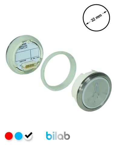KM863050G081H120 KDS STD BUTON, BEYAZ, YUVARLAK, SOMUNLU, SBS.A – KONE uyumlu