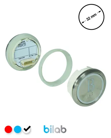 KM863050G081H121 KDS STD BUTON, BEYAZ, YUVARLAK, SOMUNLU, SBS.B – KONE uyumlu