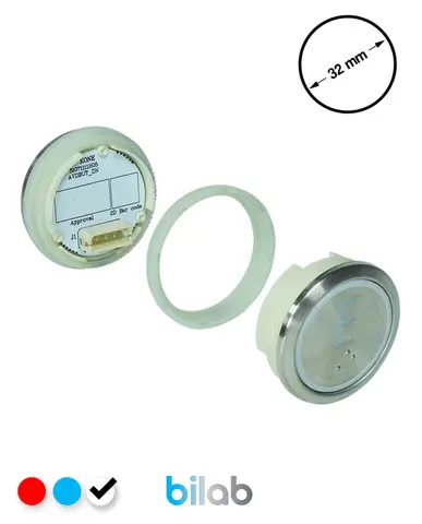 KM863050G081H124 KDS STD BUTON, BEYAZ, YUVARLAK, SOMUNLU, SBS.E – KONE uyumlu