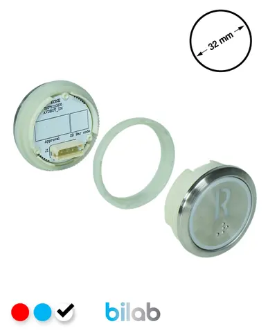 KM863050G081H137 KDS STD BUTON, BEYAZ, YUVARLAK, SOMUNLU, SBS.R – KONE uyumlu