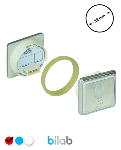 KONE KM863051G069H000 KDS STD BUTON, KIRMIZI, KARE, SOMUNLU, SBS.0