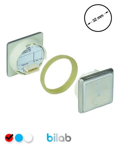 KONE KM863051G069H001 KDS STD BUTON, KIRMIZI, KARE, SOMUNLU, SBS.1