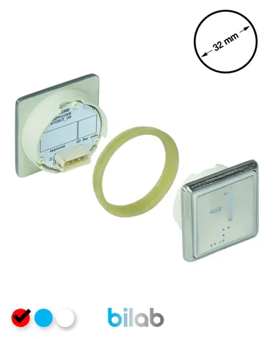 KONE KM863051G069H071 KDS STD BUTON, KIRMIZI, KARE, SOMUNLU, SBS.-1