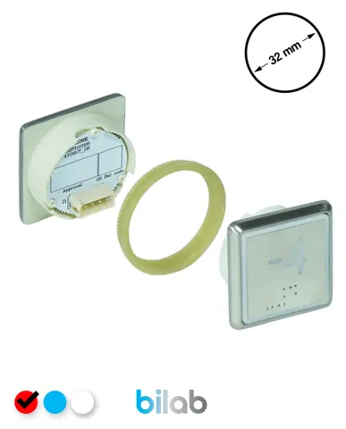 KONE KM863051G069H074 KDS STD BUTON, KIRMIZI, KARE, SOMUNLU, SBS.-4