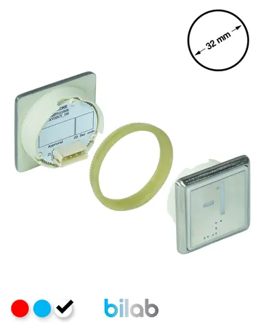 KONE KM863051G081H071 KDS STD BUTON, BEYAZ, KARE, SOMUNLU, SBS.-1