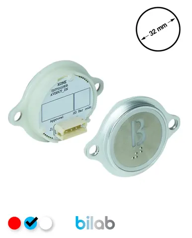 KM863052G065H121 KDS STD BUTON, MAVİ, YUVARLAK, KULAKLI, SBS.B – KONE uyumlu