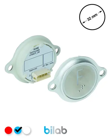 KM863052G065H125 KDS STD BUTON, MAVİ, YUVARLAK, KULAKLI, SBS.F – KONE uyumlu
