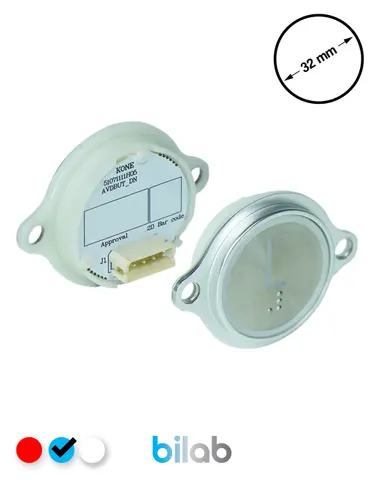 KM863052G065H131 KDS STD BUTON, MAVİ, YUVARLAK, KULAKLI, SBS.L – KONE uyumlu
