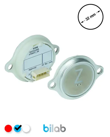 KM863052G065H145 KDS STD BUTON, MAVİ, YUVARLAK, KULAKLI, SBS.Z – KONE uyumlu