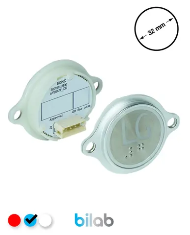 KM863052G065H152 KDS STD BUTON, MAVİ, YUVARLAK, KULAKLI, SBS.LG – KONE uyumlu