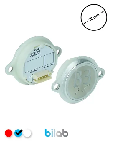 KM863052G065H173 KDS STD BUTON, MAVİ, YUVARLAK, KULAKLI, SBS.B3 – KONE uyumlu