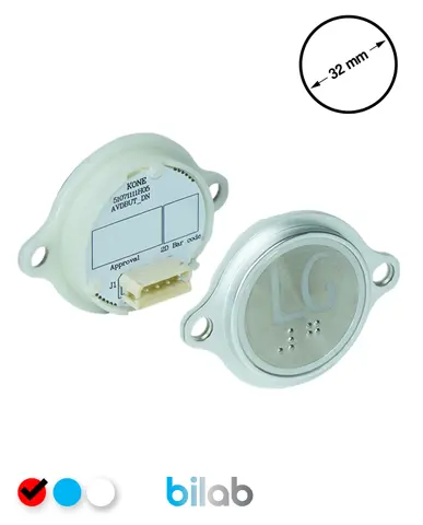 KONE KM863052G069H152 KDS STD BUTON, KIRMIZI, YUVARLAK, KULAKLI, SBS.LG
