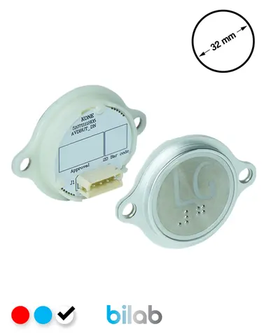 KM863052G081H152 KDS STD BUTON, BEYAZ, YUVARLAK, KULAKLI, SBS.LG – KONE uyumlu