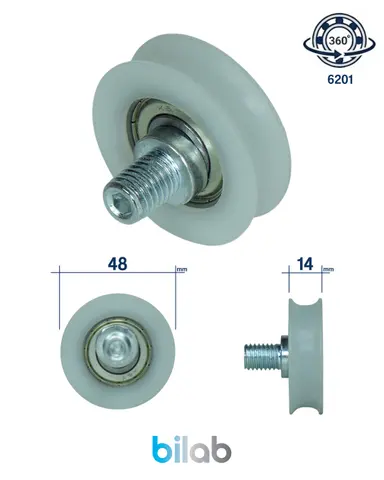 NO-BRAND DR1003 DOOR ROLLER, KAPI MAKARASI