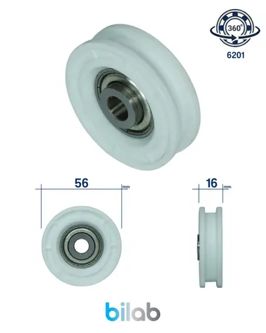 NO-BRAND DR1009 DOOR ROLLER, KAPI MAKARASI