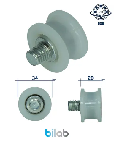 NO-BRAND DR1011 DOOR ROLLER, KAPI MAKARASI