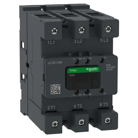 SCHNEIDER LC1D115AKUE TESYS DECA ANA KONTAKTÖR, 220VDC, 115A, 3P(3NO)