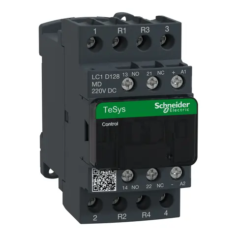 SCHNEIDER LC1D128MD TESYS DECA ANA KONTAKTÖR, 220VDC, 25A, 4P(2NO+2NC)