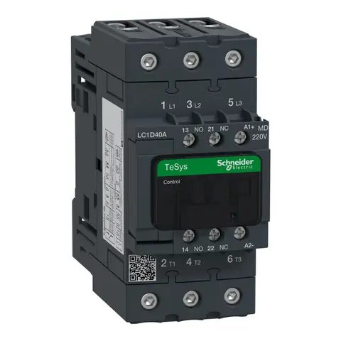SCHNEIDER LC1D40AMD TESYS DECA ANA KONTAKTÖR, 220VDC, 40A, 3P(3NO)