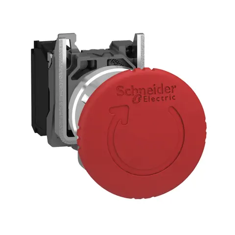 SCHNEIDER XB4-BS8442 ACİL STOP BUTONU, D22, 1NC