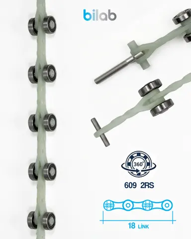 UNIPARTS ID.NR.50645230-18 EL BANDI DÖNÜŞ RULMAN ZİNCİRİ, 18 LINK