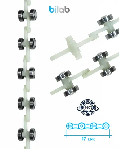 UNIPARTS SCH409214-17 EL BANDI DÖNÜŞ RULMAN ZİNCİRİ, 17 LINK