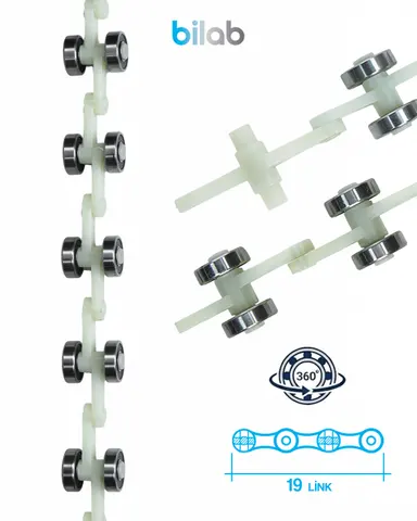 UNIPARTS SCH409214-19 EL BANDI DÖNÜŞ RULMAN ZİNCİRİ, 19 LINK