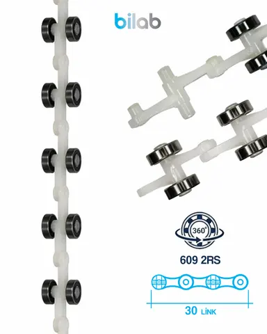 UNIPARTS SCH409585-30 EL BANDI DÖNÜŞ RULMAN ZİNCİRİ, 30 LINK