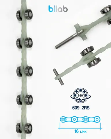 UNIPARTS UP5064523016 EL BANDI DÖNÜŞ RULMAN ZİNCİRİ, 16 LINK